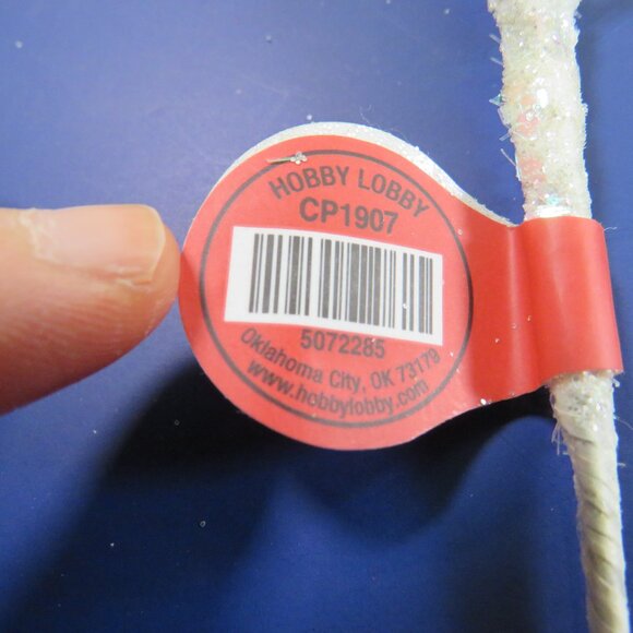 "snowy" White Flower Branches with Iridescent Glitter mixed in Floral Stems - Picture 5 of 6